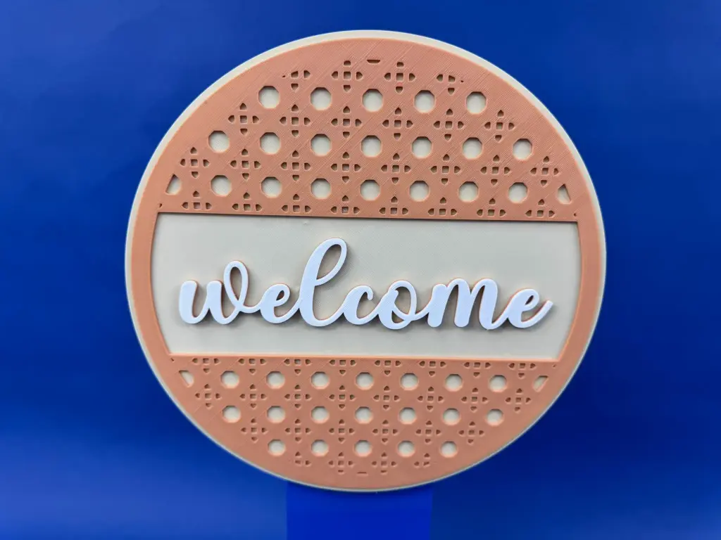 Rattan Welcome Sign - Wall Art
