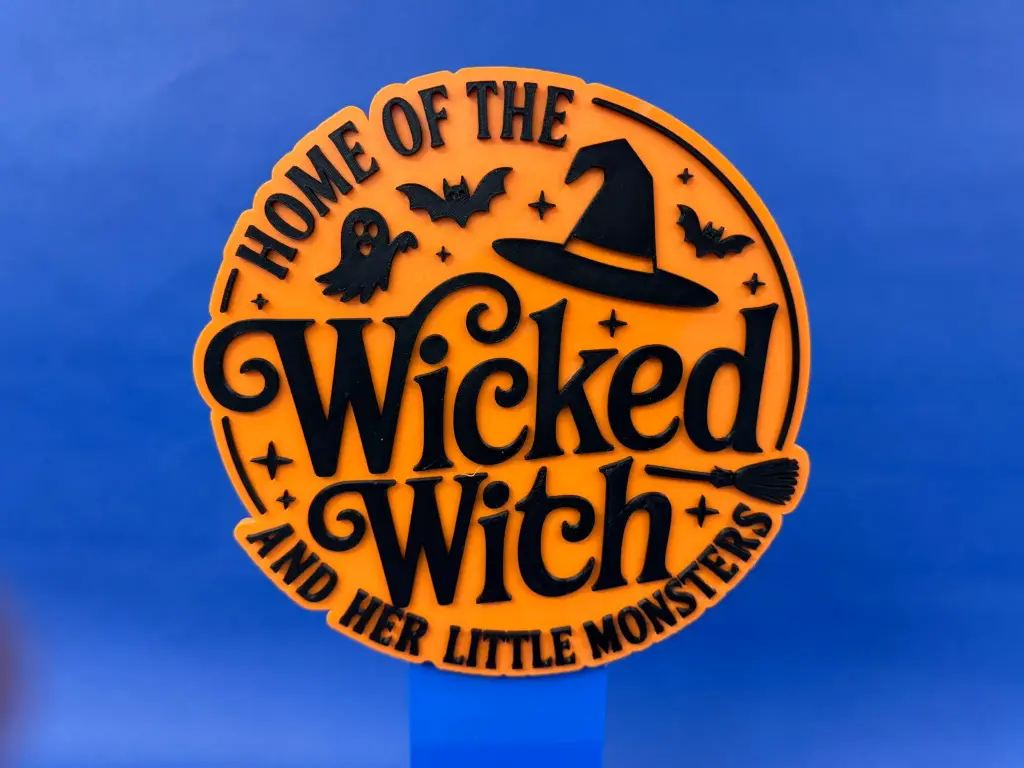 Wicked Witch and her Monsters - Funny Halloween Wall Art
