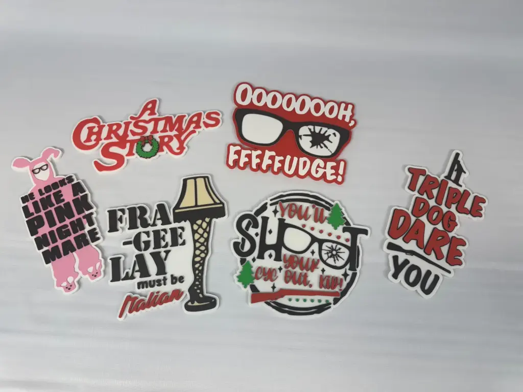 3D Printed Wall Art SET of 6 - A Christmas Story