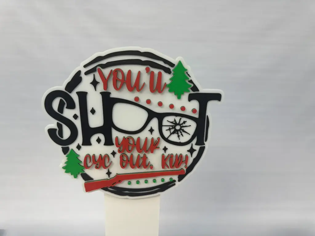 3D Printed Wall Art- You'll Shoot your Eye out!