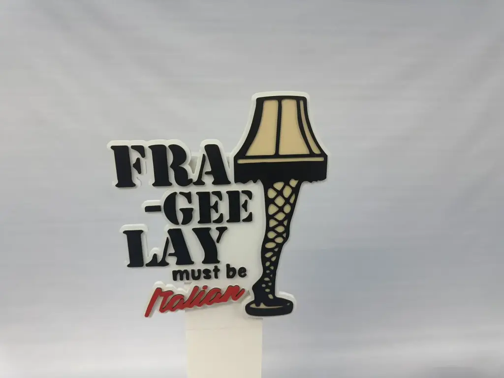 3D Printed Wall Art- Must be Italian!