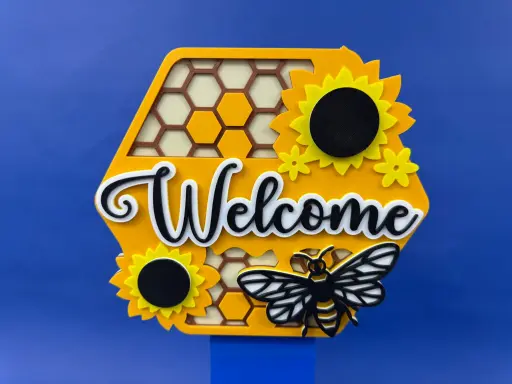 Bee Welcome Sign - Wall Art
