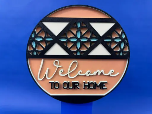 Aztec Welcome Sign - Wall Art