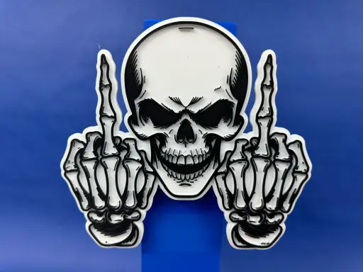 Naughty Skull - Halloween Wall Art