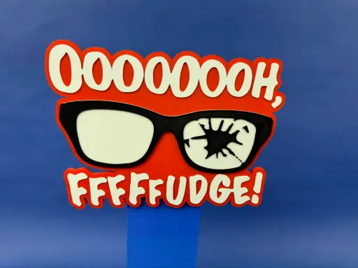 3D Printed Wall Art- Ooooh Ffffudge