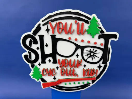 3D Printed Wall Art- You'll Shoot your Eye out!